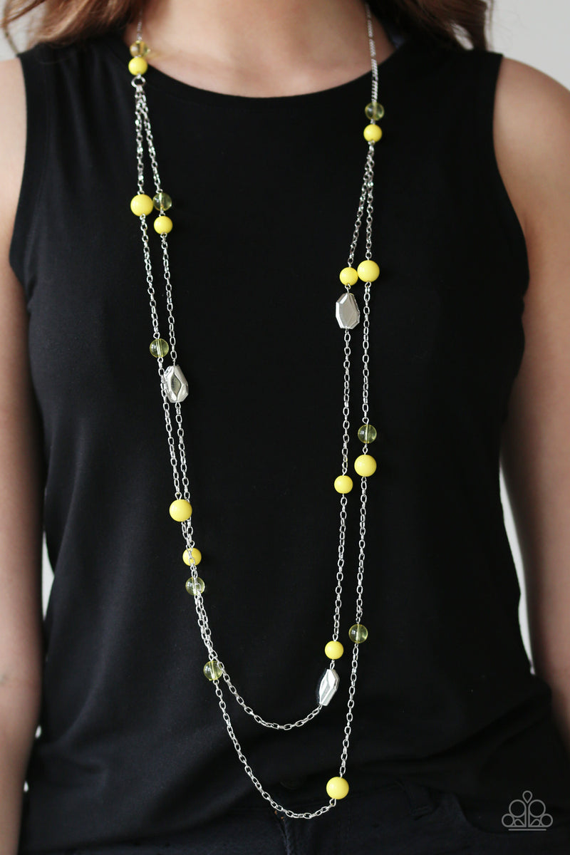 Beachside babe 2025 yellow necklace