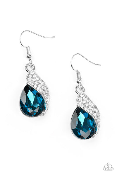 Paparazzi Accessories Easy Elegance - Blue Earrings 