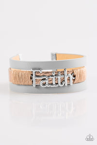 Paparazzi Accessories An Act Of Faith - Brown Bracelet 