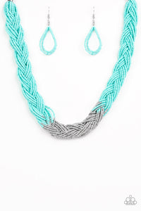 Paparazzi Accessories Brazilian Brilliance - Blue Necklace & Earrings 