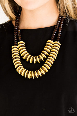 Paparazzi Accessories Dominican Disco - Yellow Necklace 