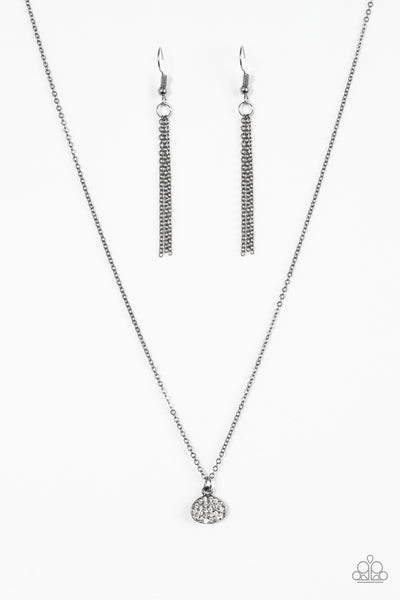 Paparazzi Accessories Diamond Debonair - Black Necklace & Earrings 