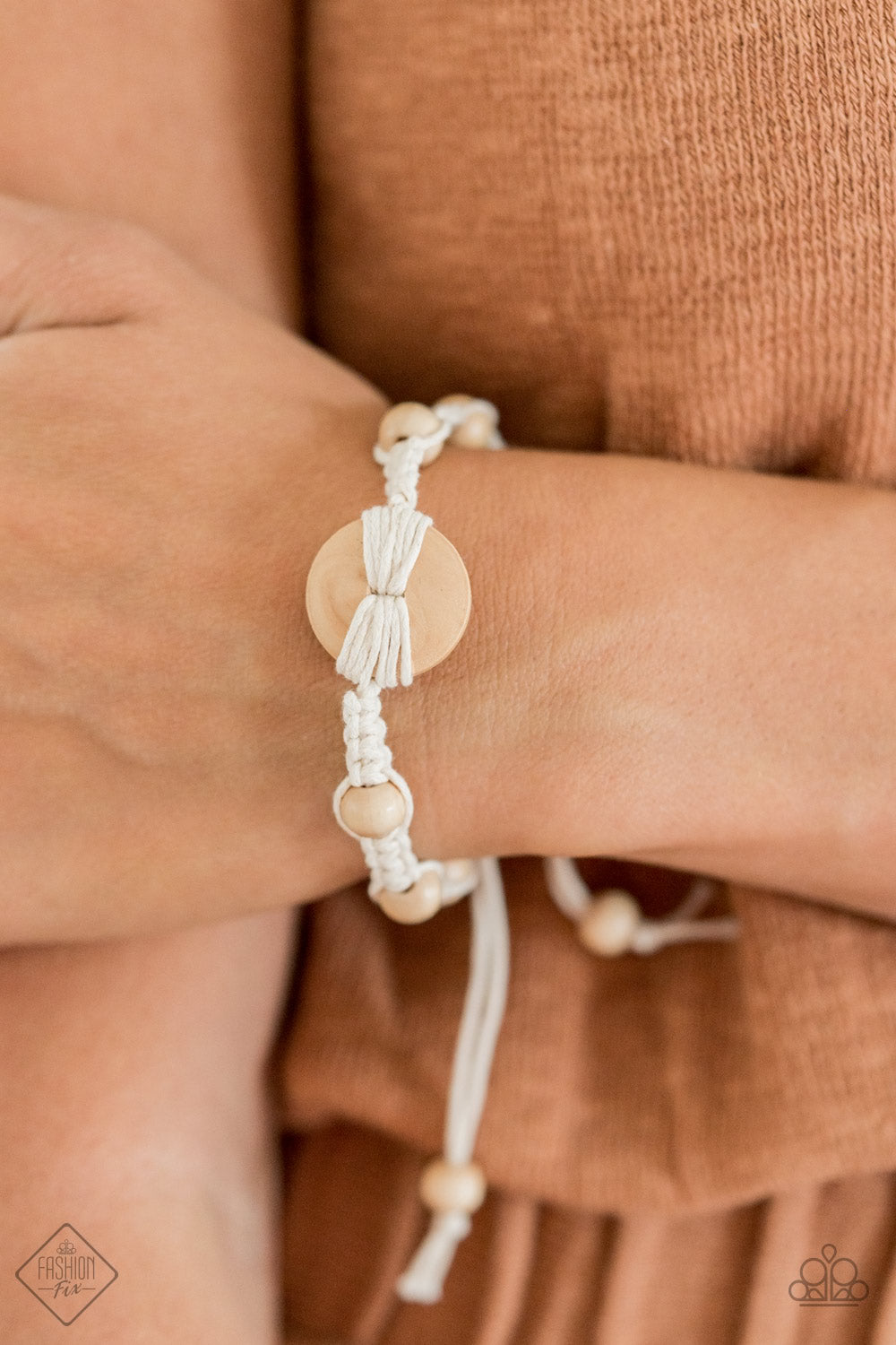 Paparazzi Accessories The Road KNOT Taken White Bracelet 