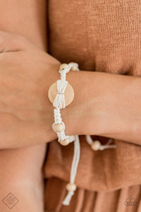 Paparazzi Accessories The Road KNOT Taken White Bracelet 