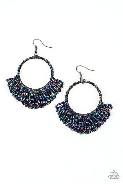 Paparazzi Accessories Cant BEAD-lieve My Eyes! - Multi Earrings  Oil Spill