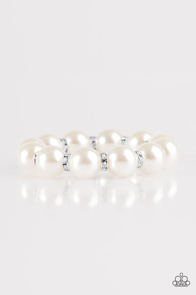 Paparazzi Accessories Here Comes The BRIDESMAID - White Bracelet 