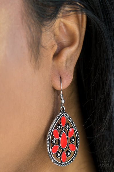 Paparazzi Accessories Spring Arrival - Red Earrings 