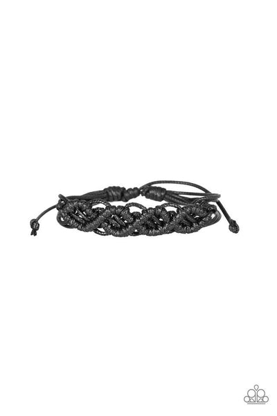 Paparazzi Accessories Boondocks and Bonfires - Black Bracelet 