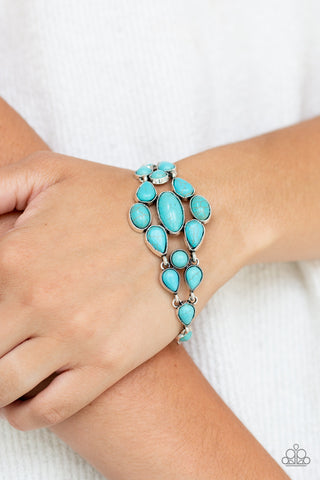 Paparazzi Accessories Blooming Prairies - Blue Bracelet 