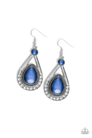 Paparazzi Accessories Pro Glow - Blue Earrings 