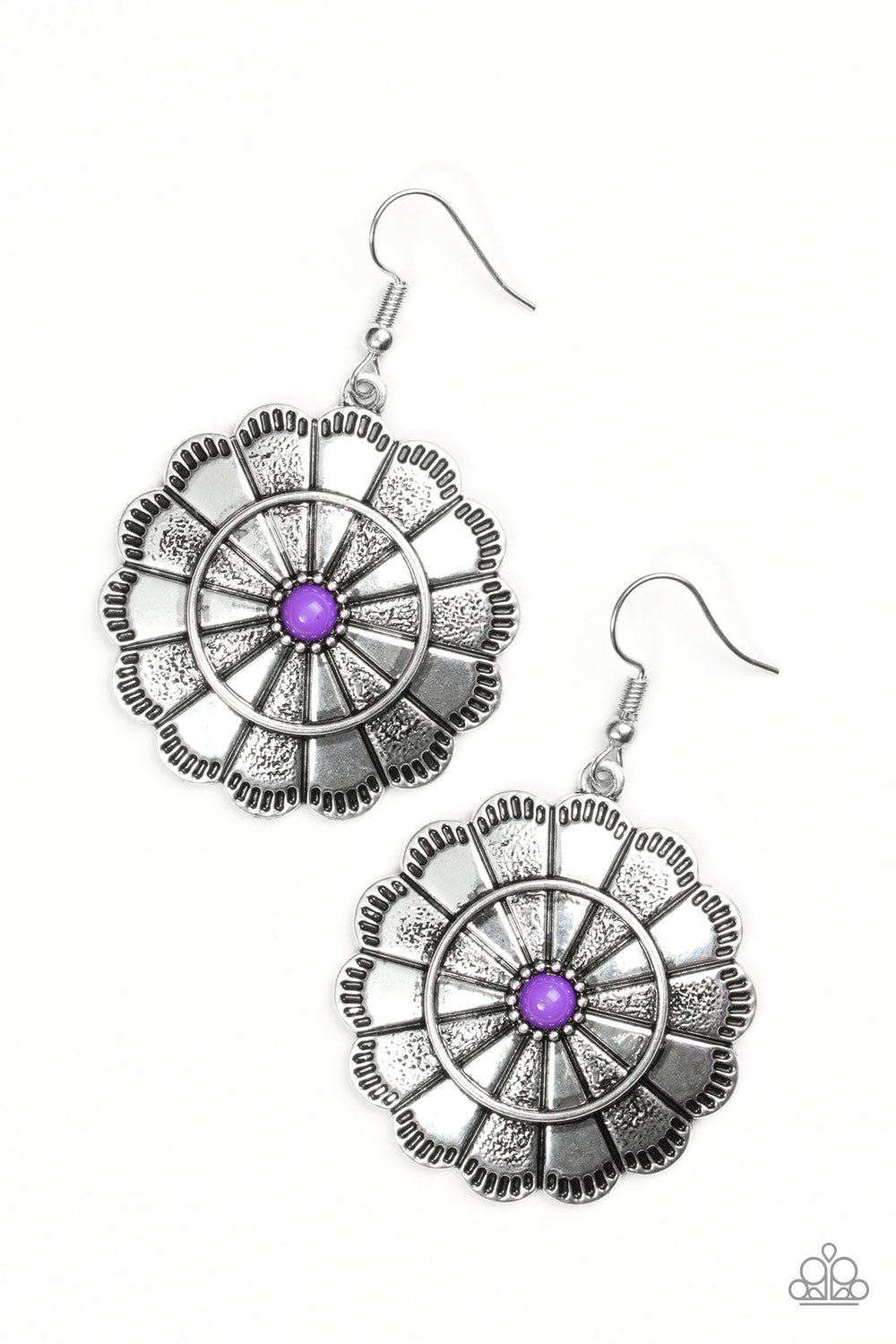 Paparazzi Accessories Im No Wallflower - Purple Earrings 