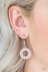 Paparazzi Accessories A Proper Lady - Pink Earrings 