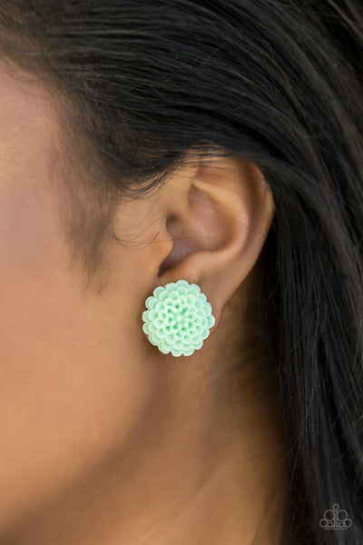 Paparazzi Accessories Dandelion Demure - Green Earrings 
