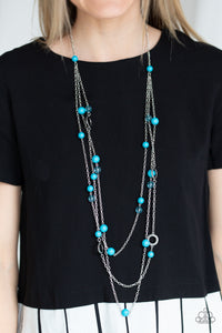 Paparazzi Accessories Brilliant Bliss - Blue Necklace & Earrings 