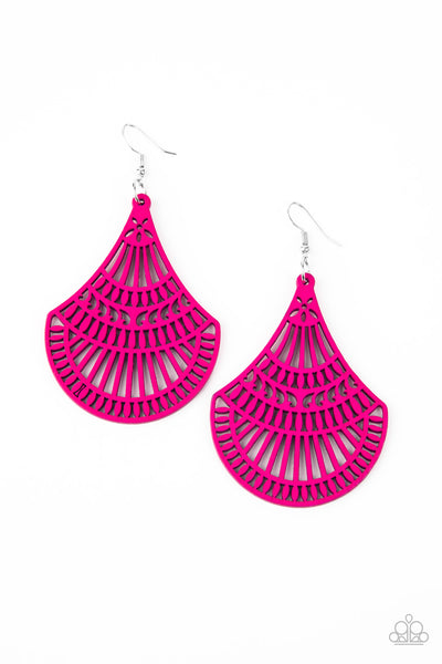 Paparazzi Accessories Tropical Tempest - Pink Earrings 