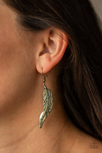 Paparazzi Accessories FOWL Play Brass Earrings
