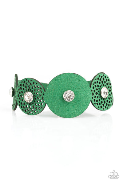 Paparazzi Accessories Poppin Popstar Green Bracelet 