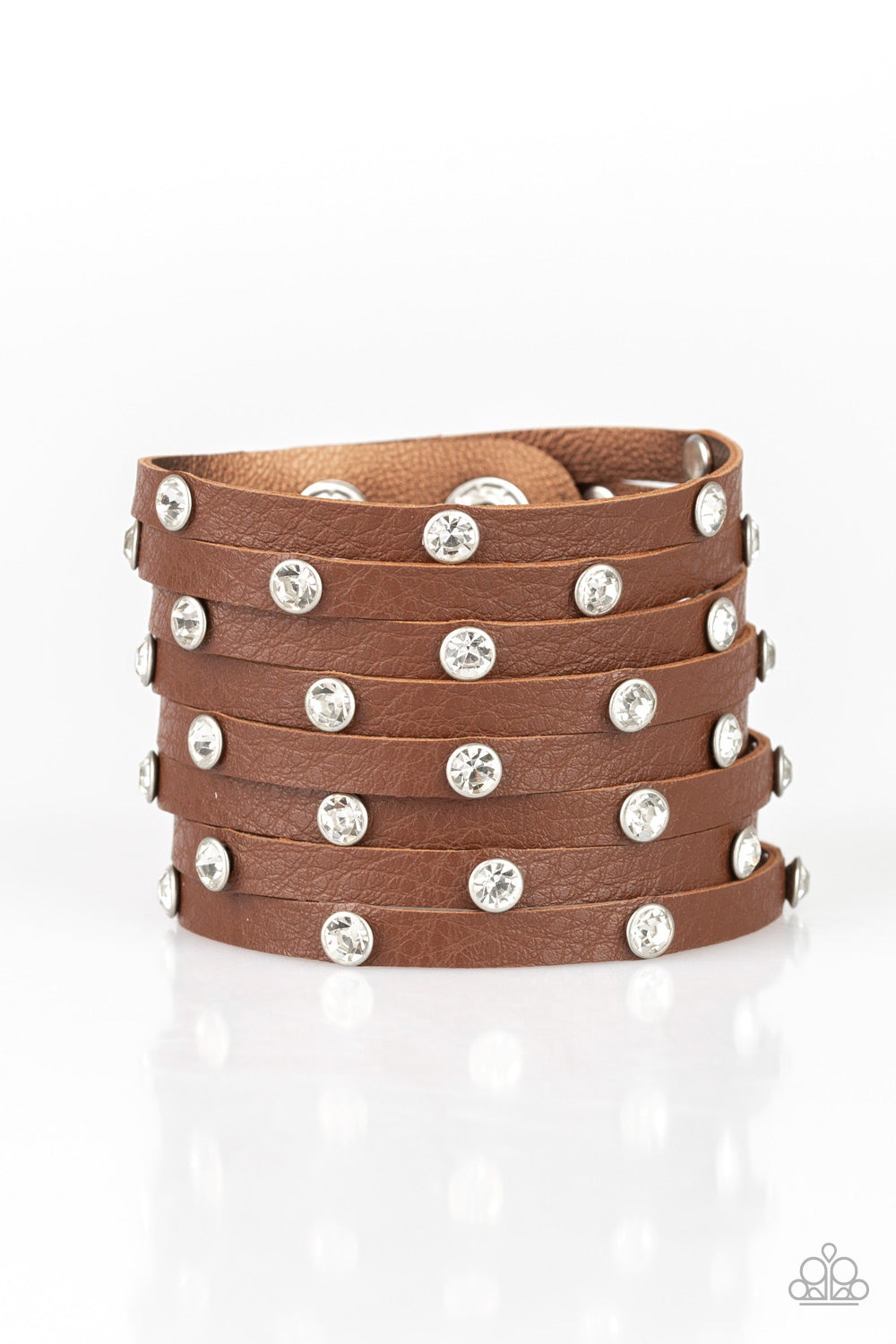 Paparazzi Accessories Sass Squad - Brown Bracelet 