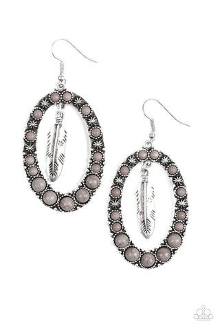 Paparazzi Accessories Put Up A FLIGHT - Silver Earrings 