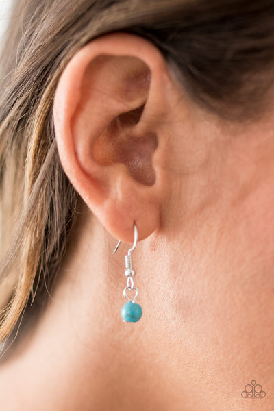 Paparazzi Accessories Prehistoric Prima Donna - Blue Necklace & Earrings 