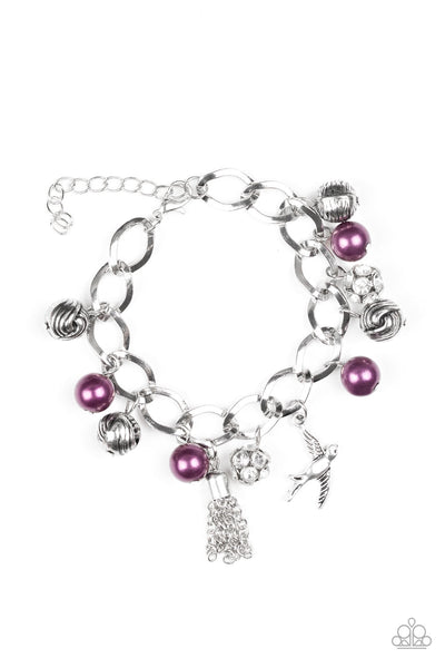 Paparazzi Accessories Lady Love Dove - Purple Bracelet 