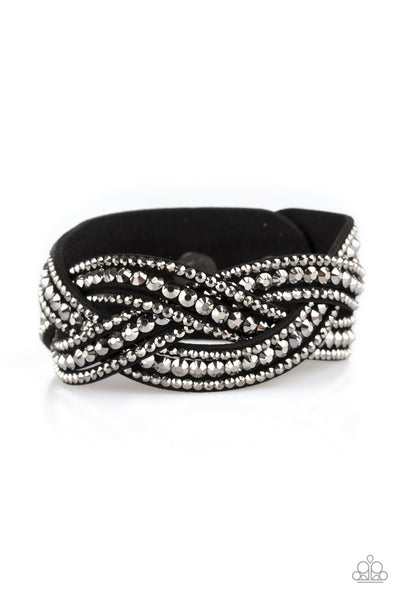 Paparazzi Accessories Bring On The Bling - Black Bracelet 