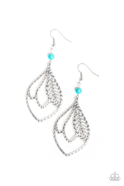 Paparazzi Accessories Absolutely Airborne - Blue Earrings 