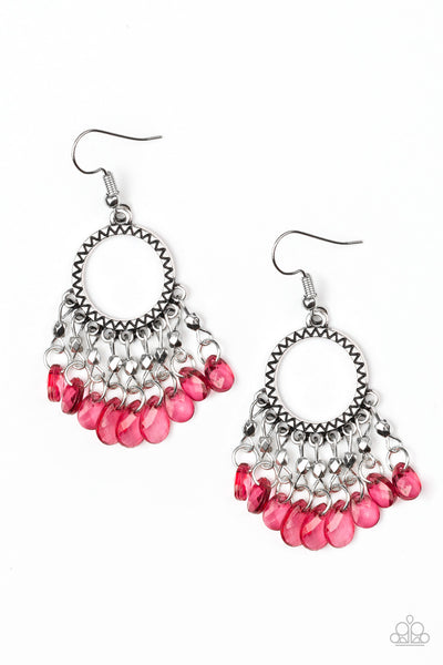 Paparazzi Accessories Paradise Palace - Red Earrings 