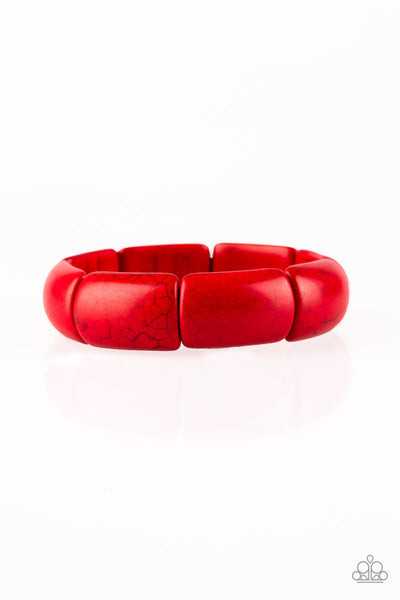 Paparazzi Accessories Peace Out - Red Bracelet 