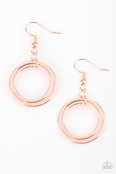 Paparazzi Accessories The Gleam Of My Dreams - Rose Gold Earrings 