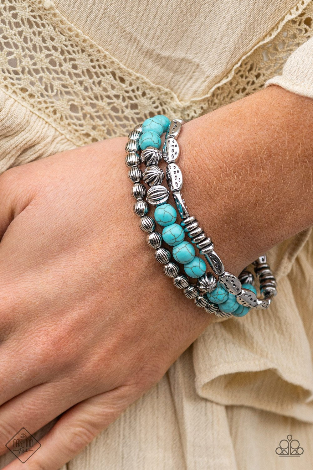 Paparazzi Accessories Trail Mix Mecca - Blue Bracelet 