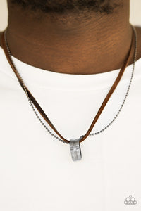 Paparazzi Accessories The Ring Bearer - Brown Necklace 