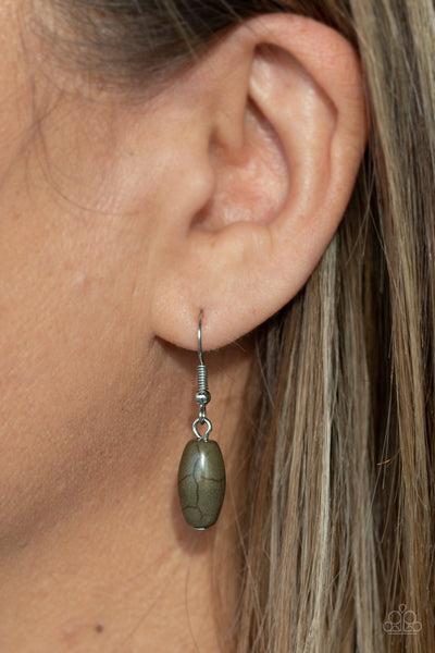 Paparazzi Accessories Explore The Elements - Green Necklace & Earrings 