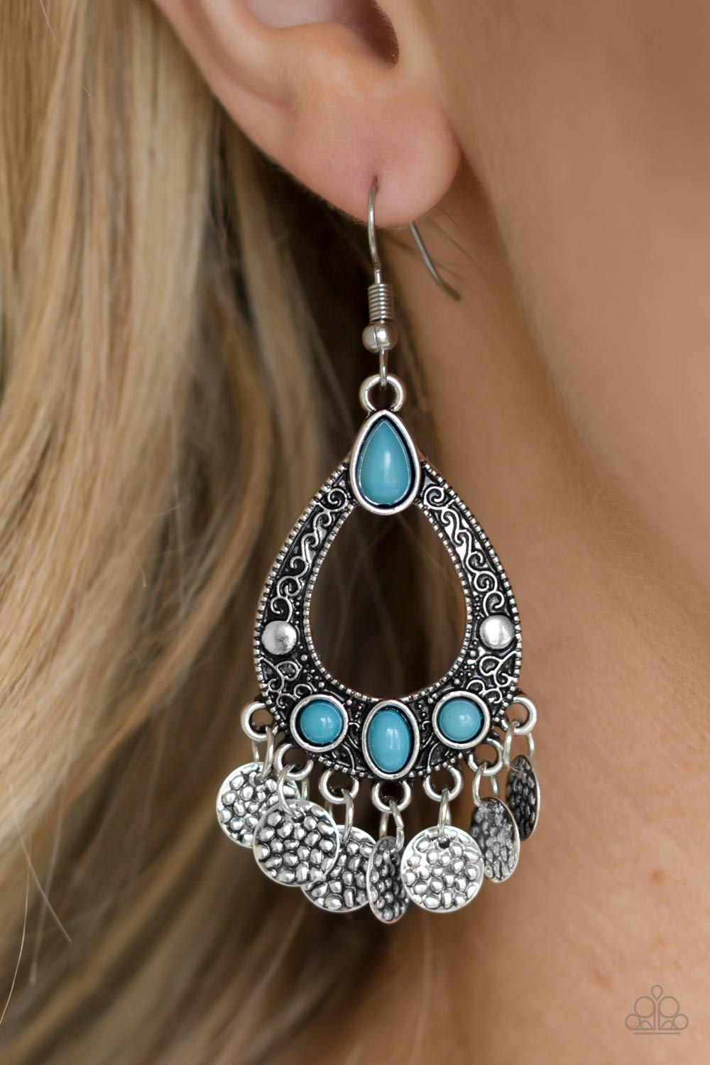 Paparazzi Accessories Island Escapade - Blue Earrings 