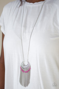 Paparazzi Accessories Desert Coyote Pink Necklace & Earrings 