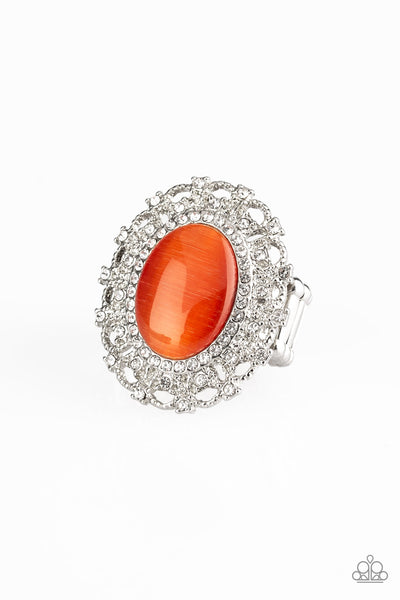 Paparazzi Accessories BAROQUE The Spell - Orange Ring