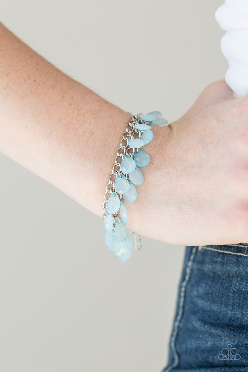 Paparazzi Accessories Step Out Of SHINE - Blue Bracelet 