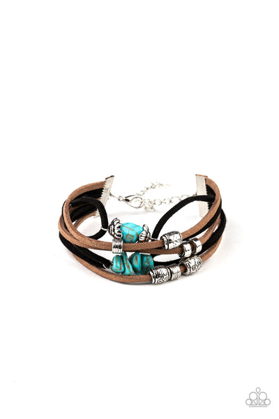 Paparazzi Accessories Rocky Mountain Rebel - Blue Bracelet 