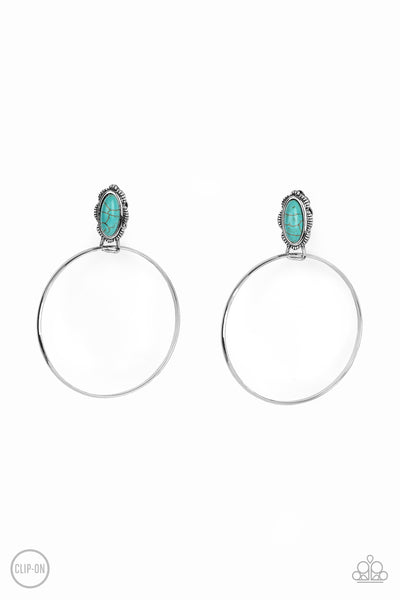 Paparazzi Accessories At Long LASSO - Blue Earrings 
