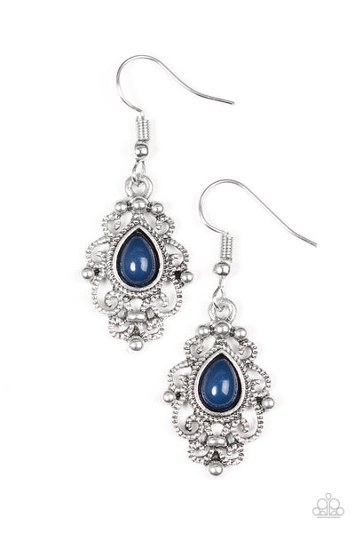 Paparazzi Accessories Beautifully Bohemian - Blue Earrings 