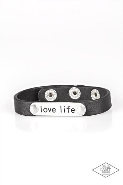 Paparazzi Accessories Love Life - Black Bracelet 