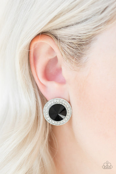 Paparazzi Accessories What Should I BLING? - Black Earrings 