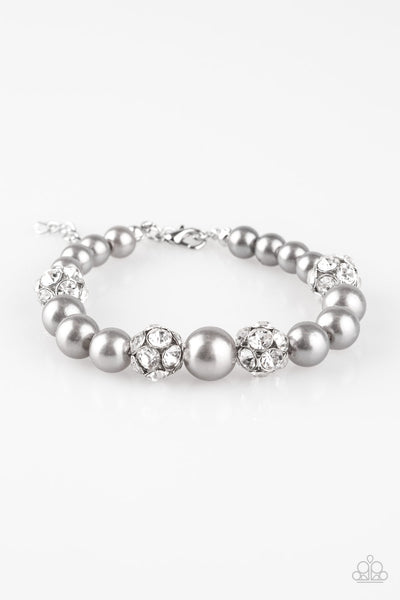 Paparazzi Accessories Pearls and Parlors - Silver Bracelet 