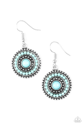 Paparazzi Accessories Rainbow Riviera - Blue Earrings 