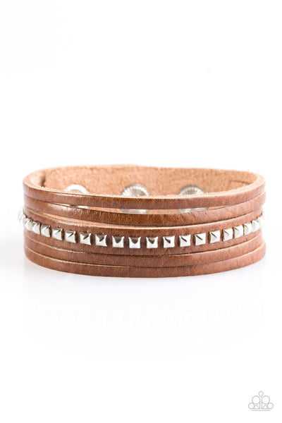 Paparazzi Accessories Rogue Rebel - Brown Bracelet 