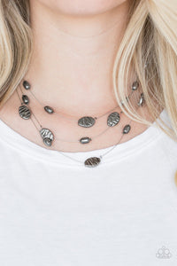 Paparazzi Accessories Top ZEN- Black Necklace & Earrings 