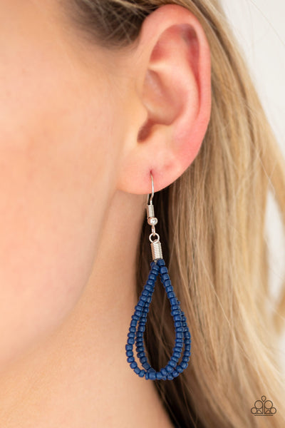 Paparazzi Accessories Totally Tonga - Blue Necklace & Earrings 