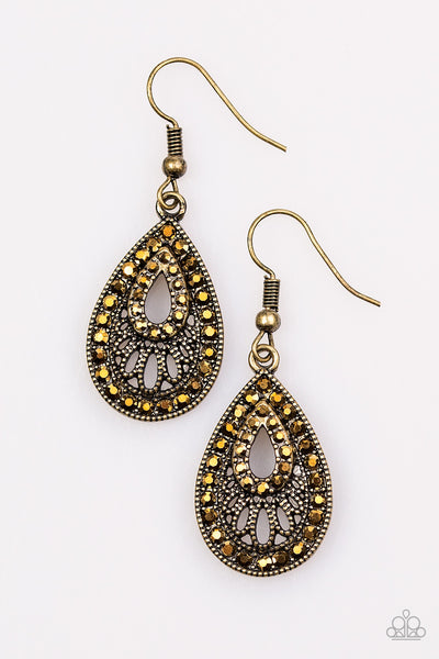 Paparazzi Accessories Radiant Revelry - Brass Earrings 