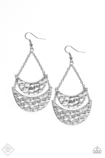 Paparazzi Accessories Moon Landings - Silver Earrings 