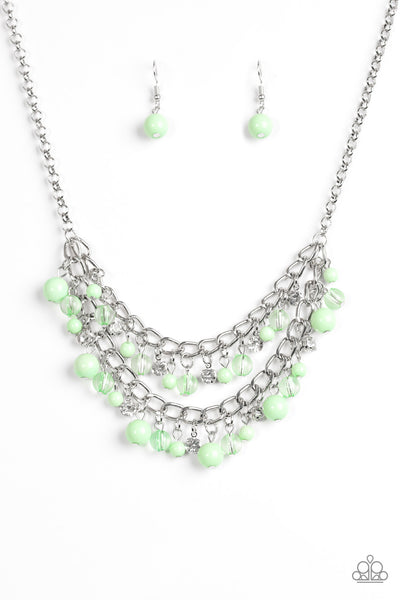 Paparazzi Accessories Bridal Party - Green Necklace & Earrings 